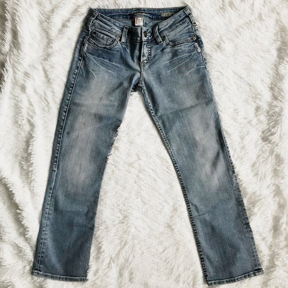 SILVER Jeans Capri Light Wash Crop - Picture 2 of 7